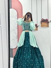 PC 419 Chinon Real Handwork Lehenga With Crop Top And Dupatta Wholesale Suppliers In Mumbai